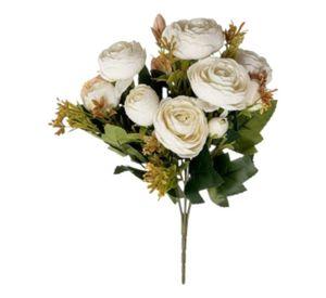 Set 3 Ramo Flores Artificiales Peonías Capullos Adorno Jhn