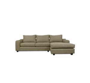 Seccional Kandra Chenille Tipo Lino Beige