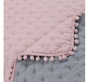 Cubrecama Y Fundas Con Pompon Dos Plazas Dormitorio 3