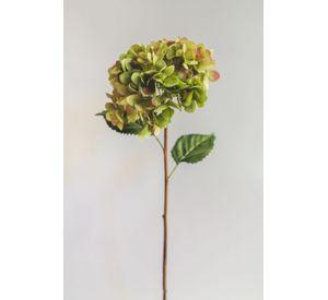 Hortensia Verde con Rosado Flor Artificial by Le Bouquet 66 cm
