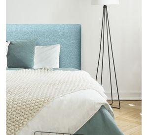 Respaldo de Cama Flat Vivo Lino Verde Jeans - Super King