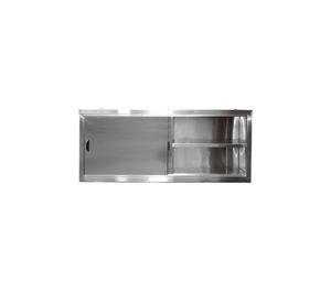 GABINETE AEREO ACERO INOXIDABLE MURAL PUERTAS CORREDERAS 120 CM