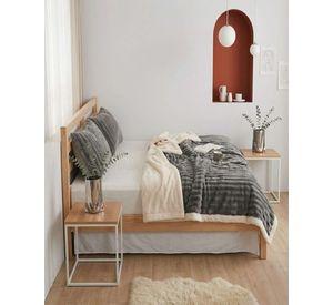 Frazada Sherpa 2 Plazas Extra Suave Térmica Invierno 03