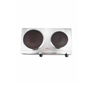 Anafe eléctrico Magefesa Dinamic Inox Duo MGF 220V color plateado 2 hornallas
