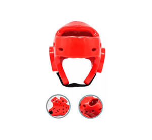 Cabezal Taekwondo Casco Rojo TM