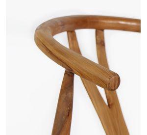 Silla Bar Wishbone madera y fibra Sintética Color Natural H102 cm
