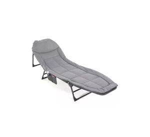 Catre/cama campaña outdoor plegable acolchado gris