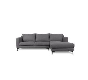 Seccional Kaile Chenille Tipo Lino Gris