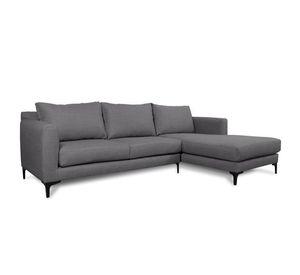 Seccional Kaile Chenille Tipo Lino Gris