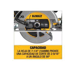 SIERRA CIRC.20V MAX DEWALT 7 1/4 S/B-C DCS570B