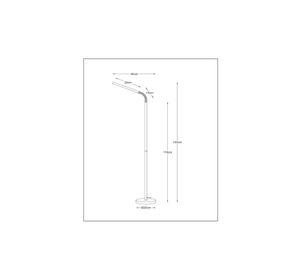 LAMPARA DE PIE LED GILLY BLANCO 6W