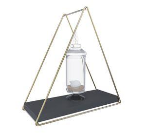 REPISA TRIANGULAR TOTAL BLACK 37X10X40CM VEKKAHOME