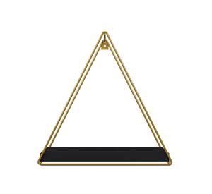 REPISA TRIANGULAR TOTAL BLACK 37X10X40CM VEKKAHOME