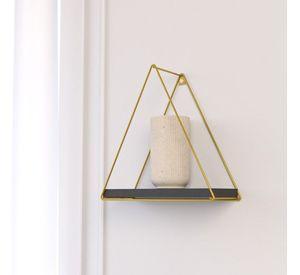 REPISA TRIANGULAR TOTAL BLACK 37X10X40CM VEKKAHOME
