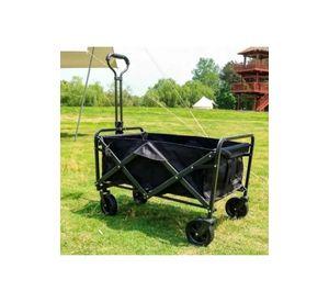 Carrito Compras Plegable Camping Pro Max Negro