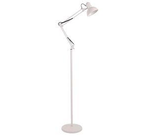 LAMPARA DE PIE METÁLICA BLANCA 1X60W E27