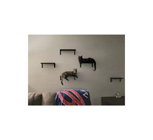 Repisas Flotantes de Madera Multipropósito Kit 3 Negro
