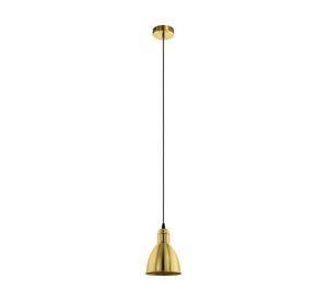 Lámpara Colgante Priddy Acero Dorado 1X60W E27 cod.205096