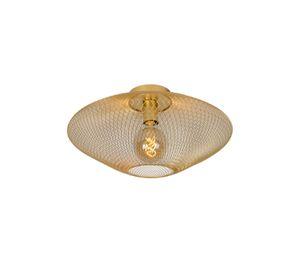 LAMPARA TECHO MESH OVAL DORADO Ø45cm 1XE27