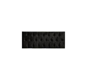 Respaldo Elegante King Capitone 180x60 CM Negro Felpa Botones