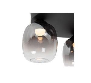 LAMPARA DE TECHO TAMINO NEGRO 3 LUCES LED 3000K