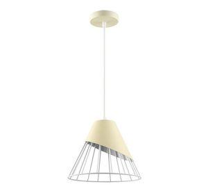 Lampara Colgante Metalica Moderna Vintage Negra O Crema Ampolleta Amarillo