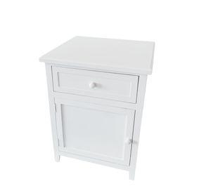 VELADOR DORMITORIO RECCO CAJON PUERTA IZQUIERDO BLANCO