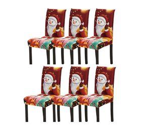 PACK DE 6 FUNDAS PARA SILLAS DE NAVIDAD N08