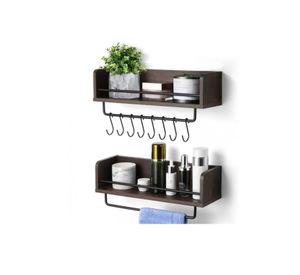 Kit 2 Repisas Soportes Multiuso Madera