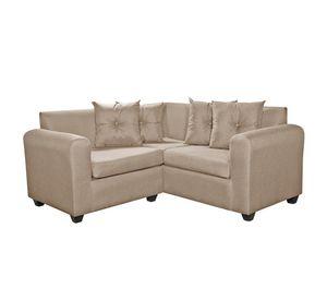 Seccional Esquinero Recife Tela Beige 160x160x78