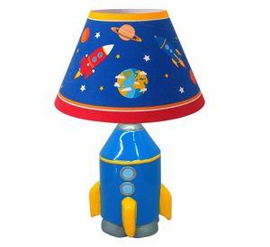LÁMPARA INFANTIL COHETE AZUL E27 1X40W