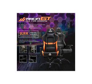 Silla Gamer de oficina Profesional Ulrik Pro XL Iron 4D Naranjo