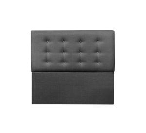 Respaldo de Cama Botoné Premium Lino Grafito - Queen