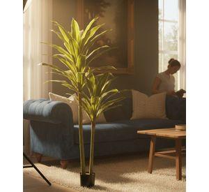 Planta Artificial Tropical Palmera Adorno Doble Tronco Jhn