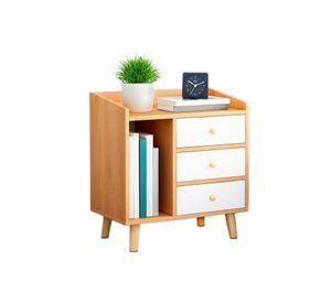 Velador 2 Niveles 3 Cajones 62cm Chic Home