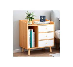 Velador 2 Niveles 3 Cajones 62cm Chic Home