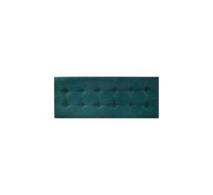 Respaldo Elegante 1 Plaza Capitone 105x60 CM Turquesa Felpa Botones