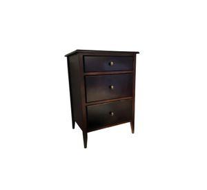 VELADOR DORMITORIO MOCACCINO 3 CAJONES MADERA