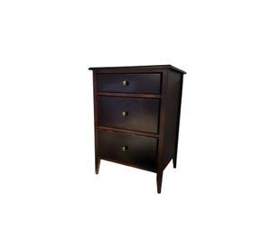 VELADOR DORMITORIO MOCACCINO 3 CAJONES MADERA