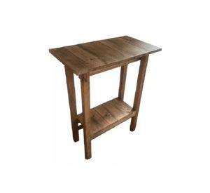Mesa de arrimo rústica