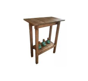 Mesa de arrimo rústica