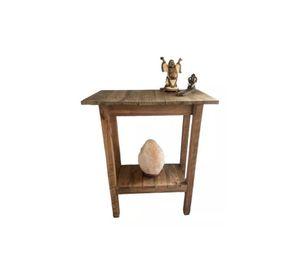 Mesa de arrimo rústica
