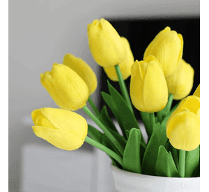 Ramo tulipanes artificiales 20 uds decoración
