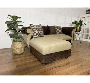 Seccional New Dominga Beige 3 Cuerpos