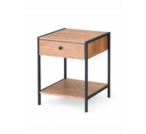Velador cajón con repisa 50x40x40 cm Café