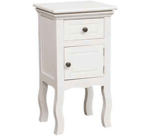SET 2 VELADORES LIBRERO PARMA PUERTA + CAJON BLANCO