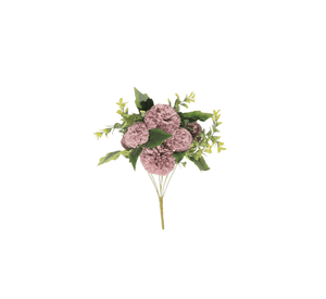 Set 2 Ramo Flores Artificiales Pompones Decoración Hogar Jhn