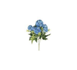 Set 2 Ramo Flores Artificiales Pompones Decoración Hogar Jhn