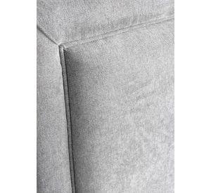 Respaldo de Cama Flat Frame Vivo Lino Gris Plata - 1 Plaza