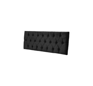 Respaldo Elegante Super King Capitone 200x60 CM Negro Felpa